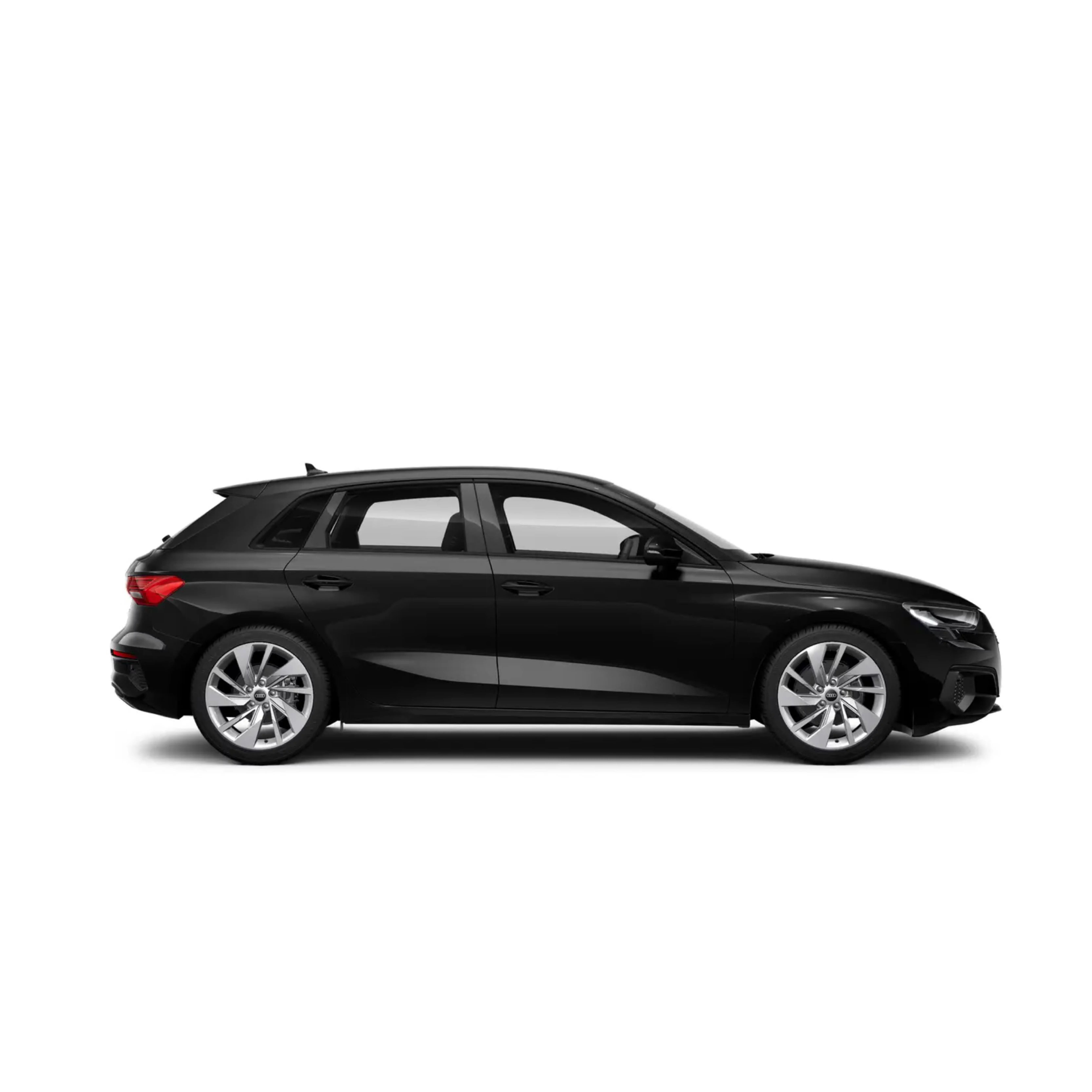 audi-a3-seitenansicht-vor-wei&szlig;em-hintergrund